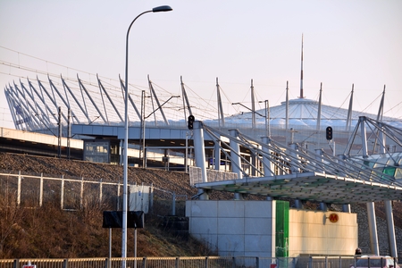 Warsaw, Poland. 16 January 2018. PGE Narodowy - Warsaw National Stadiumのeditorial素材