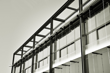 detail of a new modern apartment buildingの写真素材