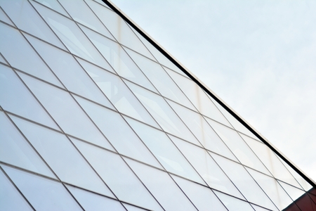 Modern architecture, glass and steel. Abstract architectural design.の写真素材