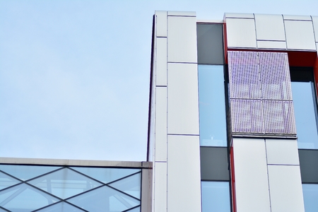 Modern architecture, glass and steel. Abstract architectural design.