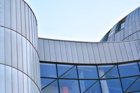 Modern architecture, glass and steel. Abstract architectural design.