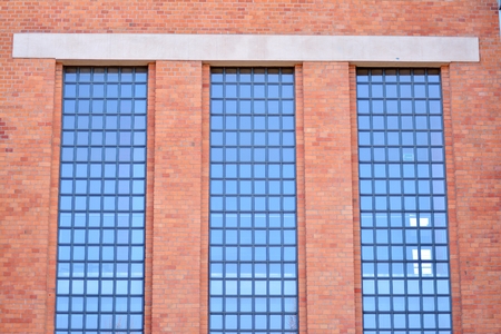 Revitalized red brick buildingsの写真素材