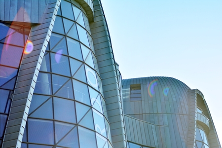 Modern architecture, glass and steel. Abstract architectural design.