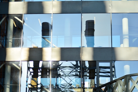 Modern architecture, glass and steel. Abstract architectural design.