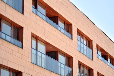 Modern apartment building exterior