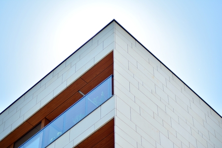 Modern apartment building exteriorの写真素材