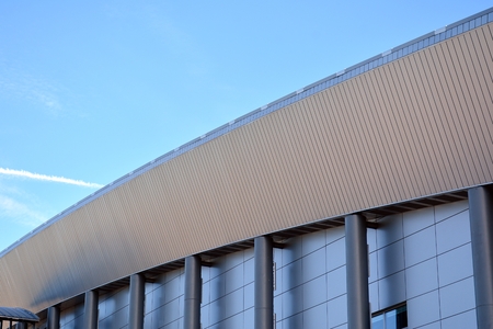 Abstract fragment of the modern architecture of the luxury building, center, hotel, shopping mall,...