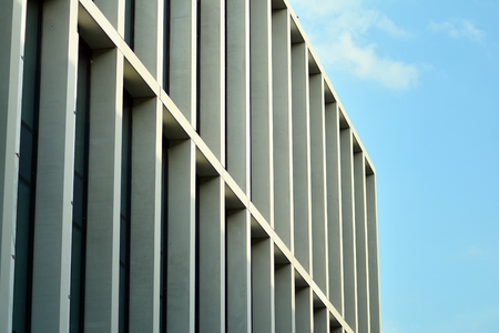 Concrete architecture facade
