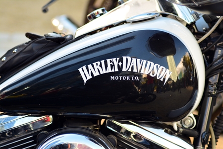Warsaw, Poland. 29 September 2018. The Distinguished Gentleman's Ride on the European square. Custom motorcycles at motorcycle Rallyのeditorial素材