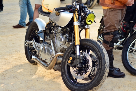 Warsaw, Poland. 29 September 2018. The Distinguished Gentleman's Ride on the European square. Custom...