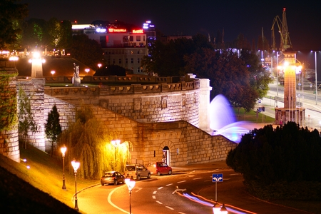 Szczecin, Poland. 6 October 2018. Terraces viewing "Haken Terrase" in Szczecin.のeditorial素材
