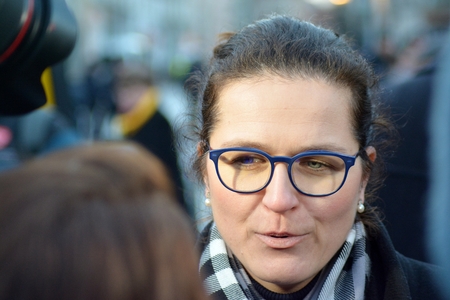Gdansk, Poland .19 January 2019. Acting President of Gdansk Aleksandra Dulkiewiczのeditorial素材