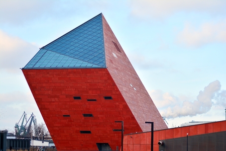 Gdansk, Poland .19 January 2019. Museum of the Second World War in Gdanskのeditorial素材