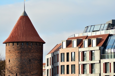 Gdansk, Poland .19 January 2019. Old town street in City of Gdansk