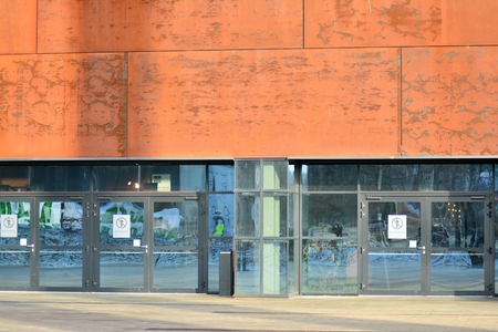 Gdansk, Poland .19 January 2019. European Solidarity Center facade in Gdansk