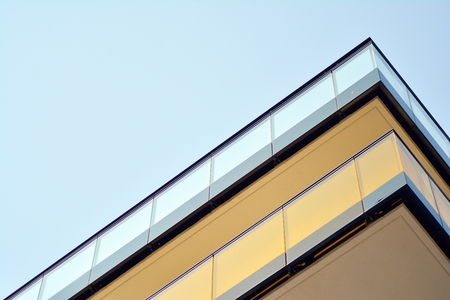 Modern European residential apartment buildings quarter. Abstract architecture, fragment of modern...