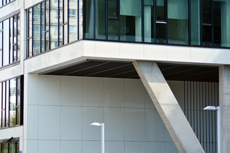 Exterior of a modern office building