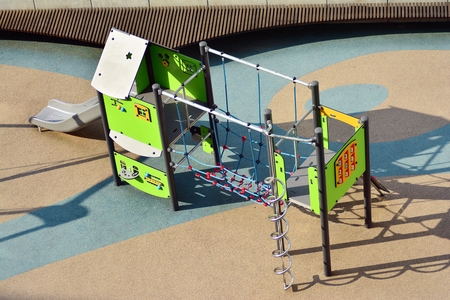 Children's playground on a sunny day.