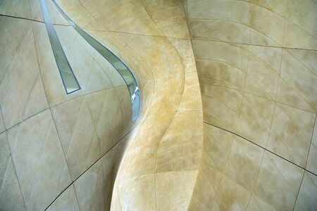 Architecture details wall curve concrete cement abstract background. Modern architecture detail....