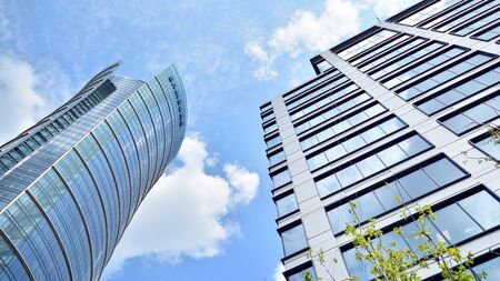 Warsaw, Poland. 6 August 2019.Generation Park office building.のeditorial素材