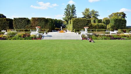 Warsaw, Poland. 22 August 2019. Castle Gardens - a garden adjacent to the Royal Castle in Warsaw...