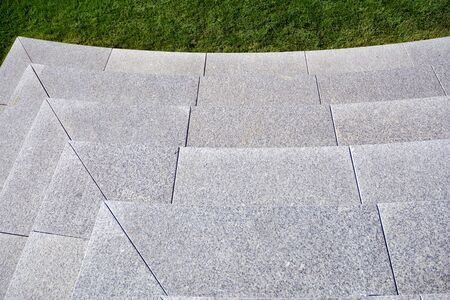 Close up on granite stairs details