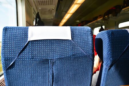 Interior of a passenger train