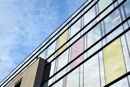 Fragment of new business center building