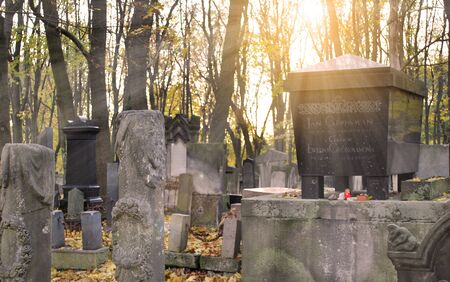 Tombstones in the old Jewish Cemetery