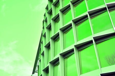 Modern architecture duo tone background. Geometric backgroundの写真素材