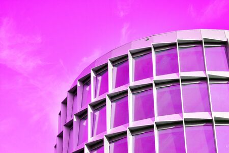 Modern architecture duo tone background. Geometric background
