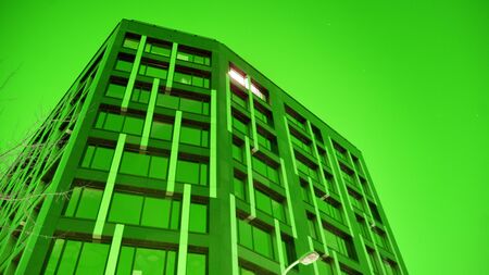 Modern architecture duo tone background. Geometric background