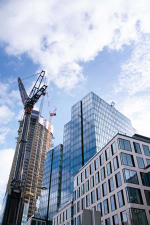 Warsaw, Poland. March 13, 2020. Construction site of an Varso Place office building.のeditorial素材