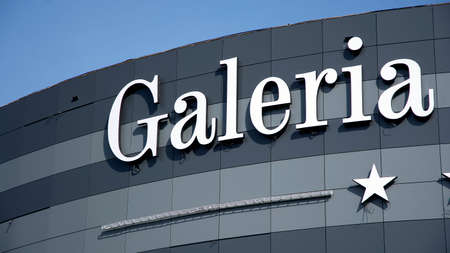 Warsaw, Poland. 18 March 2020. Sign Galleryのeditorial素材