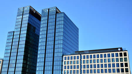 Warsaw, Poland. 8 April 2020. Varso Place is a modern class A office building located in Warsaw's Wola District. Located centrally in the city.のeditorial素材