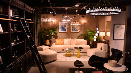 Warsaw, Poland. `15 February 2021. Interior of Almi Decor store.