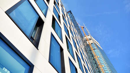 Warsaw, Poland. 21 February 2021. Construction site of an Varso Place office building.のeditorial素材