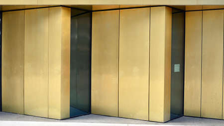 Office building, details of facade and sun reflections.の写真素材