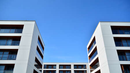 Part of city real estate property and condo architecture. Detail in modern residential flat...