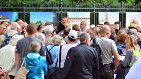 Warsaw, Poland. 18 August 2021. Peaceful demonstration of capital city
