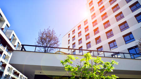 Modern residential apartment house architecture in europe. Innovative and resident-friendly...
