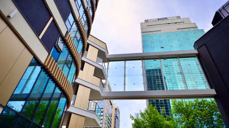 Warsaw, Poland. 17 May 2022. Unique Tower is a luxurious apartment building with inspiring interiors...