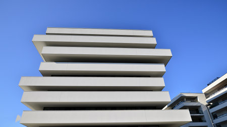 Warsaw, Poland. 21 April 2023. Modern district of Warsaw Zoliborzのeditorial素材