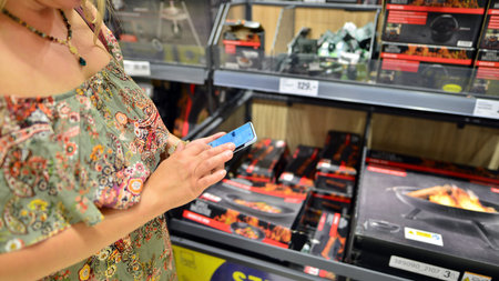 Warsaw, Poland. 12 July 2023. Inside supermarket Lidl..のeditorial素材