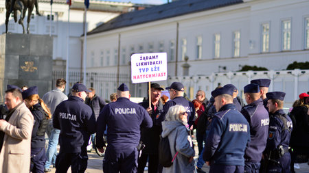 Warsaw, Poland. 24 October 2023. Manifestation of support for Prime Minister elect Donald Tusk in...
