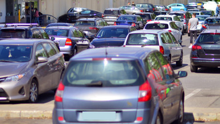 Cars in the parking lot