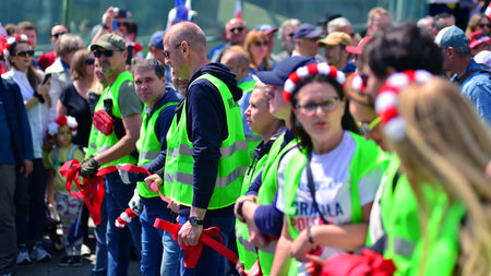 Warsaw, Poland. 25/05/2025. The Great March of Patriots by Rafal Trzaskowski. Hundreds of thousands...