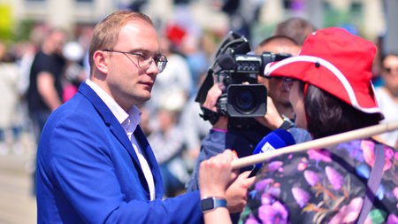 Warsaw, Poland. 25/05/2025. The Great March of Patriots by Rafal Trzaskowski. Professional...