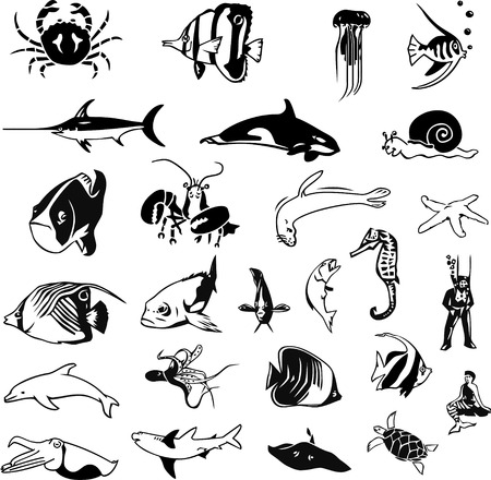 qqua life silhouettsのイラスト素材