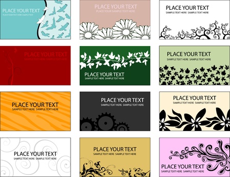 Business card templatesのイラスト素材